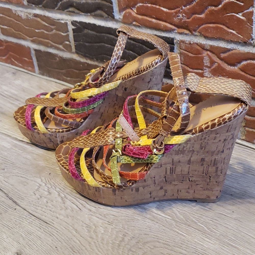 Fun Multi Colored Wedges - Picture 2 of 6